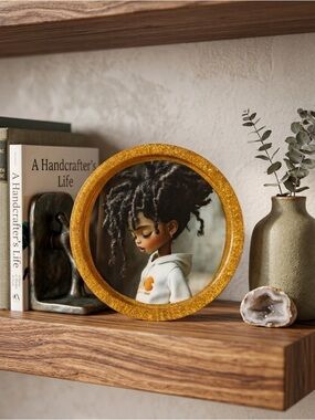 NORE’S NOVELTIES Handcrafted Decorative Round Tray “A Child’s Prayer”